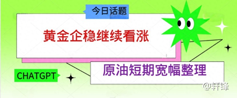 轩锋—黄金破而后立，原油宽幅整理！