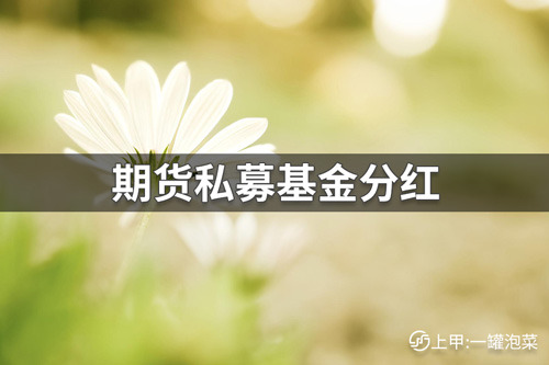 期货私募基金分红是什么？期货私募基金分红介绍