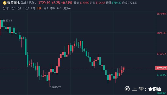 金手指：晚间黄金静待CPI数据、原油两大利好助长多头